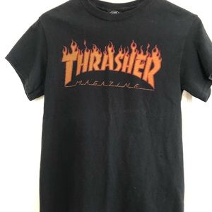 Thrasher black flame T-shirt